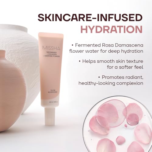 MISSHA M BB Boomer Primer - Hydrating Glow Makeup Base, 1.35oz