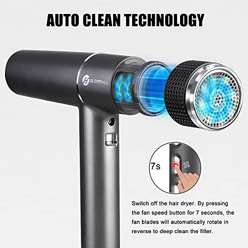 Slopehill Brushless Hair Dryer with LED Display & Anion Technology