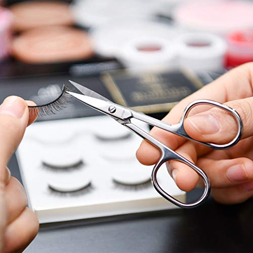 LIVINGO Curved Stainless Steel Cuticle Scissors with Sharp Pointed Tip