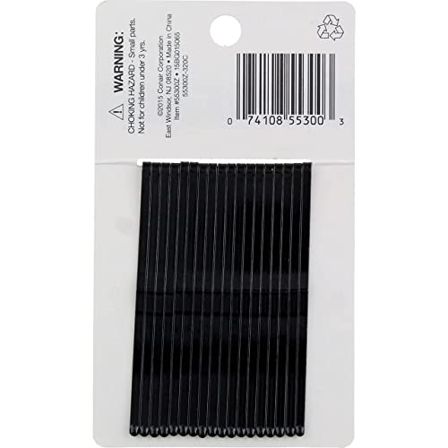 Conair Hair Roller Pins Black 18-Pack for Styling & Curling