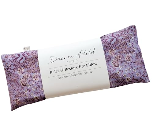 Lavender Eye Pillow with Flaxseed & Chamomile – Organic Aromatherapy