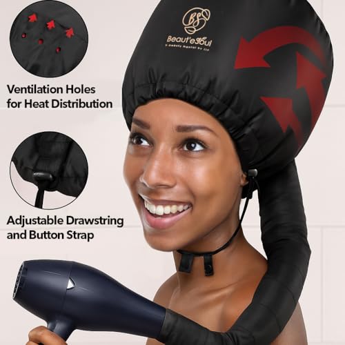 Beauté Seoul Hooded Hair Dryer Attachment - Soft Bonnet