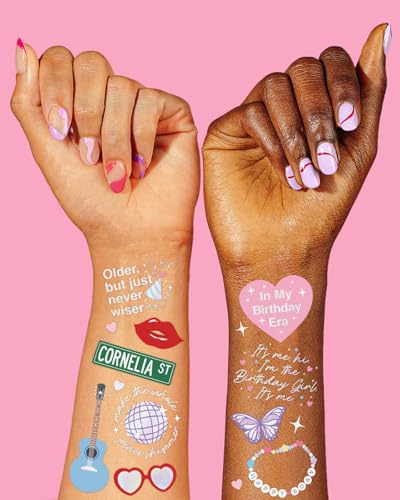 xo, Fetti 50 Iridescent Temporary Tattoos - Birthday Party Favors