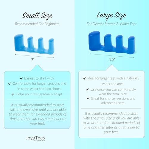 JoyaToes Toe Separators Small - Soft Gel Spacers for Yoga & Recovery