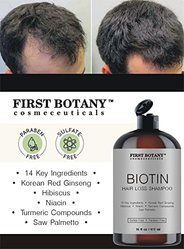 Hair Regrowth Shampoo with DHT Blockers & Biotin, 16 fl oz
