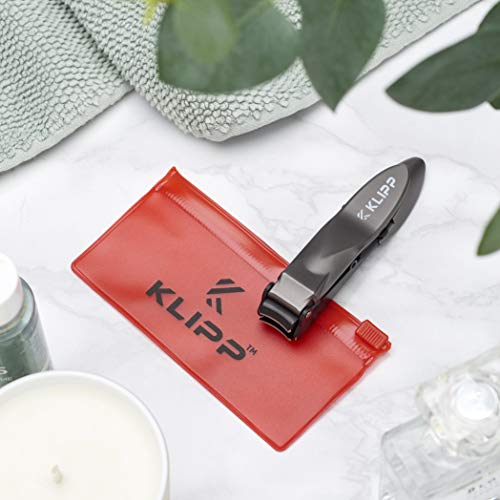 Heavy Duty Nail Clippers with Catcher for Men - Ergonomic Design