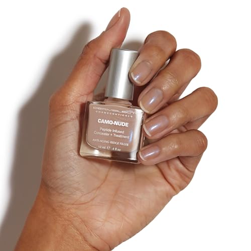 Dermelect Camo-Nude Keratin Nail Concealer & Ridge Filler Base Coat, 0.4 oz