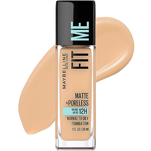 Maybelline Fit Me Matte + Poreless Liquid Foundation Natural Beige 1 Fl Oz