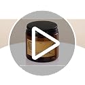 8 oz Amber Glass Jars with Lids - 6 Pack Refillable Containers