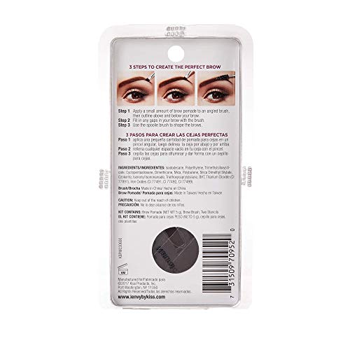 iEnvy All-In-One Brow Pomade Ebony - Waterproof, Long-Lasting
