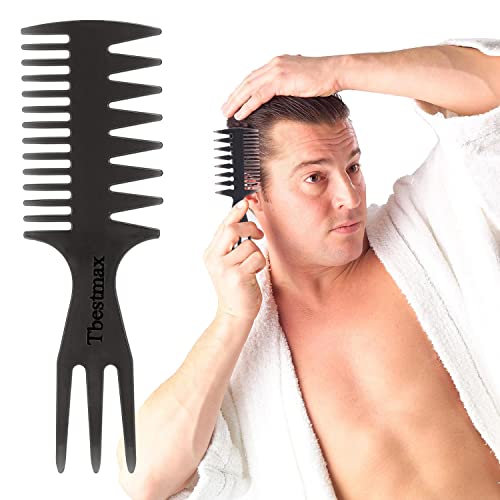 Hair Comb Styling Set Tail Comb Afro Pick 2pk – Double-Sided Professional Barber Brushes