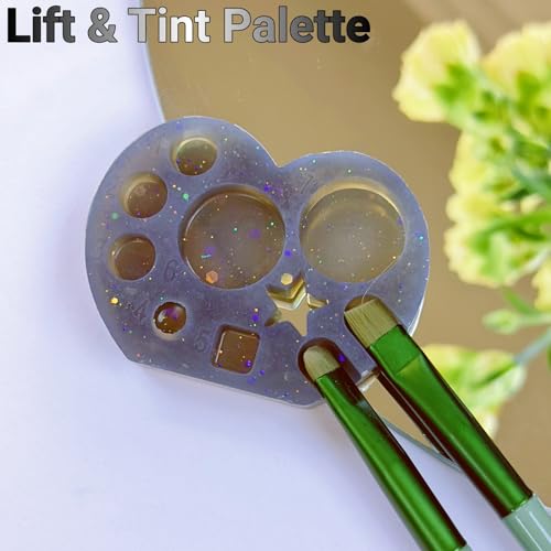Silicone Lash Lift Palette 2-Pack Mini & Large Mixing Tray
