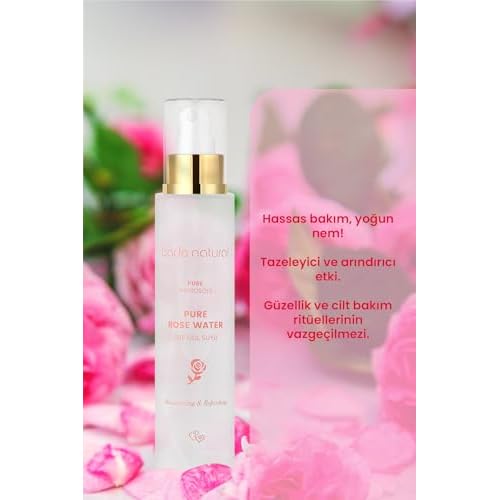 Bade Natural 100% Pure Rose Water Toner ? Pore Tightening & Brightening Facial Mist ? Hydrating & Refreshing Skin Tonic for All Skin Types ? Alcohol-Free, Vegan ? 3.4 fl oz