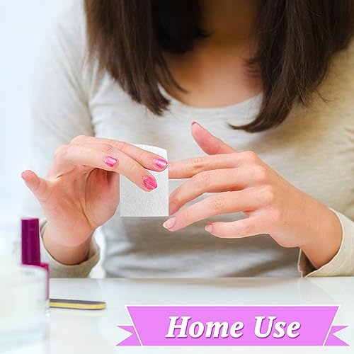 1000 Pcs Lint Free Nail Wipes & 2 Cuticle Pushers - Gel Remover Pads