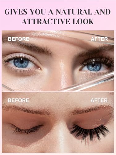 Magnetic Eyelashes Kit with Eyeliner - 5 Pairs Reusable Lashes