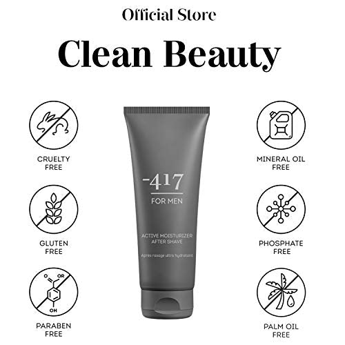 -417 Dead Sea Cosmetics Active Vegan After Shave For Men - Soothes, Moisturizes While Protecting Skin From Cuts and Nicks 3.38 oz.