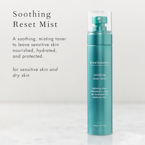 Bioelements Soothing Reset Mist - 3.7 oz - Hydrating, Soothing Toner for Sensitive & Dry Skin - Vegan, Gluten Free - Never Tested on Animals