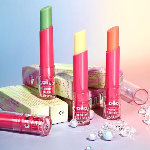 Color Changing Lipstick Set - 3 Moisturizing Shades