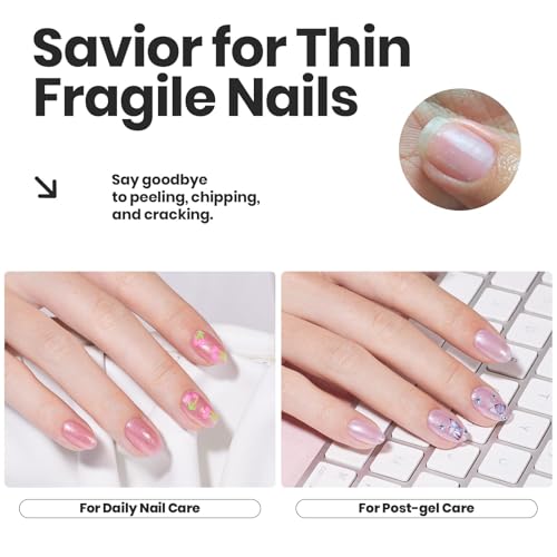 Beetles Pink Glitter Nail Polish Set, 6-Color Quick Dry Kit