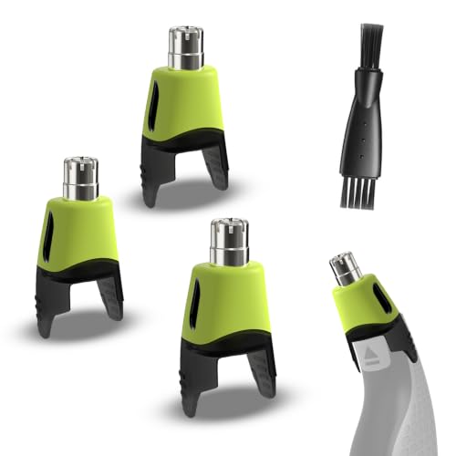Gorlent Nose & Facial Trimmer Replacement Heads, Stainless Steel Blades, Pack of 3