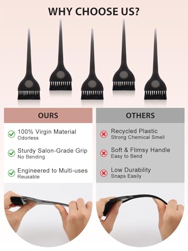 Hair Dye Bleach Kit with Brushes & Bowl Set for At-Home Coloring