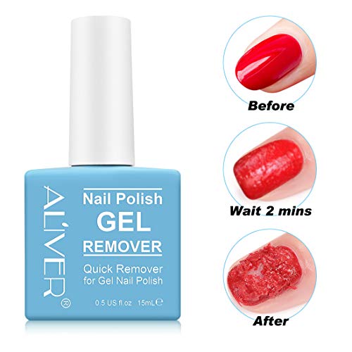 (3 PACK) Gel Nail Polish Remover, Professional Remove Gel Nail Polish Within 3-6 Minutes - Quick & Easy - No Need For Foil, Soaking Or Wrapping