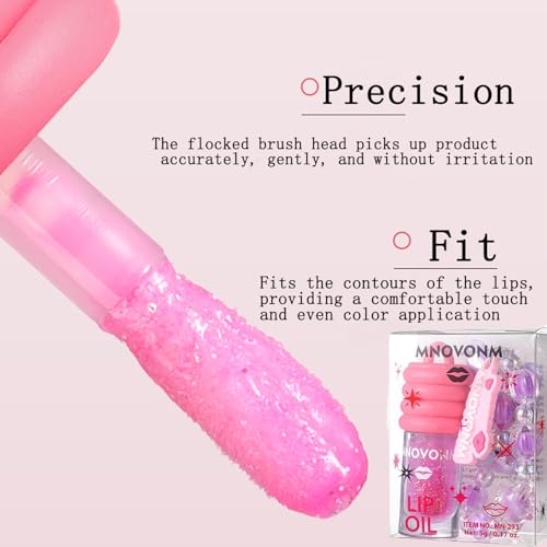 Shimmer Lip Gloss Set with Bracelet Keychain - 3 Colors