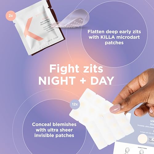 ZitSticka Pimple Patches for Face and Body, Hydrocolloid Patches to Cover Zits, Acne Patches or Zit Spot Stickers, Body Patch (24/7 Zits Bundle 14 Pack)