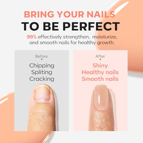 Modelones Nail Strengthener & Growth Polish - Natural Nude 15ml