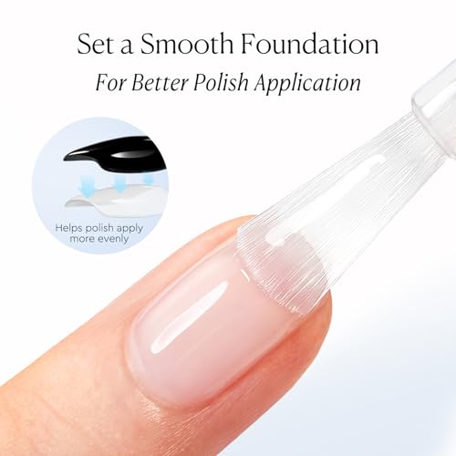 AZUREBEAUTY Clear Base Coat Nail Polish - Quick Dry & Smooth Finish