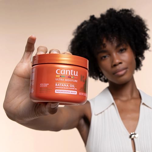 Cantu Ultra Moisture Nourishing Mask with Batana Oil + Jamaican Black Castor Oil, 10 oz