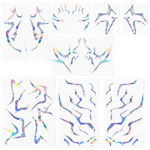 Demon Hunter Anime Temporary Tattoos – 8 Piece Cosplay Set