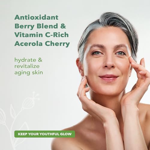 Nourish Organic Face Cleanser, Age Defense Bilberry & Arctic Berries ? Anti-Aging Face Wash with Aloe Vera + Washable Cotton Round (Pack of 2)