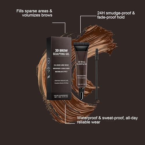 3D Brow Sculpting Gel 2 Pack Waterproof Espresso