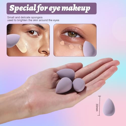 BS-MALL Makeup Sponge Set 14 Piece Non-Latex Beauty Blender with Case