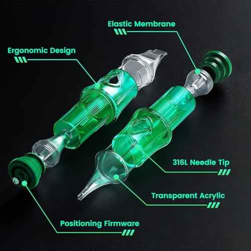 A-minusone 50Pcs Mixed Size Tattoo Needles 5Pcs each of #10 5RL, 7RL, 9RL, 15RM, 21RM, 15M1, 21M1 - #12 5RS, 7RS, 9RS Assorted Disposable Tattoo Cartridge Needle Sterilization & Safety for Tattoo Pen