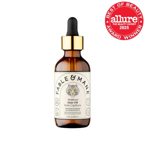 Fable & Mane HoliRoots Hair Oil - Strengthening Serum for Damaged, Frizzy Hair