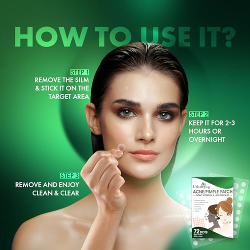 Urban Yog Acne Pimple Patch - 72 Hydrocolloid Stickers