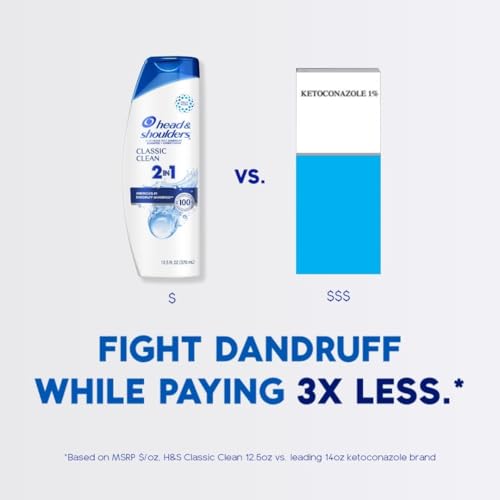 Head & Shoulders Classic Clean 2-in-1 Anti-Dandruff Shampoo, 32.1 fl oz Twin Pack