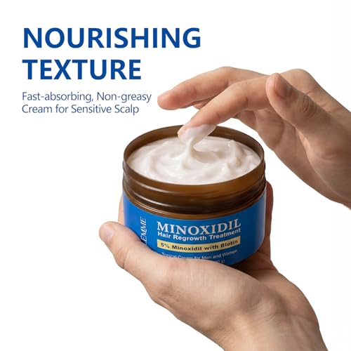 5% Minoxidil Hair Growth Cream for Men & Women - Non-Greasy 3.5oz