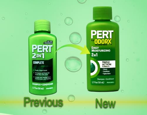 Pert Plus 2-in-1 Shampoo & Conditioner Classic Clean 1.70 oz (Pack of 6)