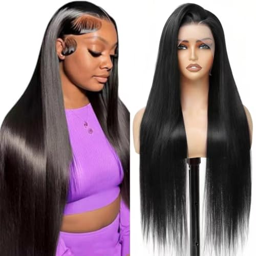 30-Inch 13x6 HD Lace Front Wig - 200 Density Straight Human Hair