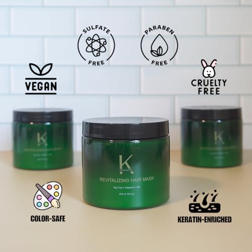 Keralove Tea Tree Hair Mask - Deep Conditioner Treatment 16oz