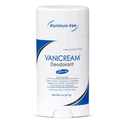 Vanicream Aluminum-Free Gel Deodorant for Sensitive Skin, 2 Oz