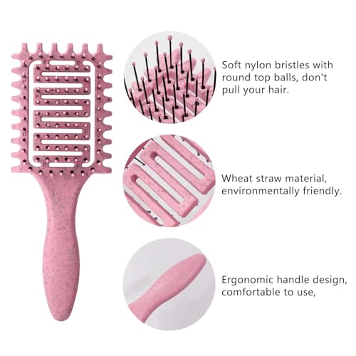 Compact Mini Hair Brush for Travel - Detangler for All Hair Types