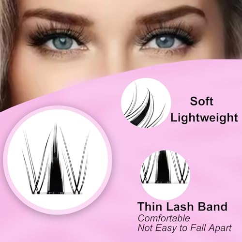 Lash Clusters D Curve 8-16mm Mix - 140pcs Eyelash Extensions
