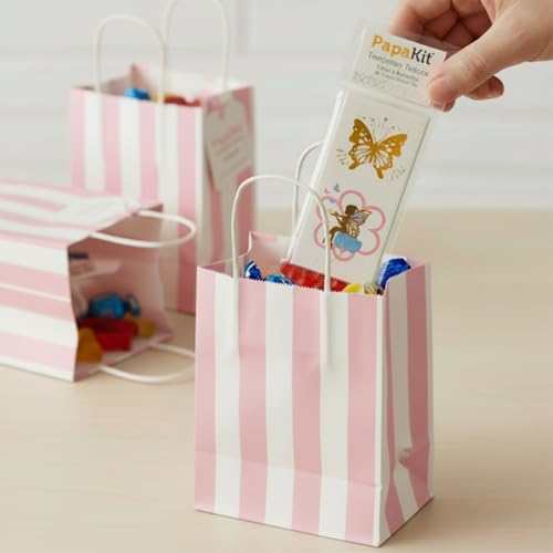 PapaKit 36 Pc Butterflies & Fairies Temporary Tattoo Set, 18 Individually Wrapped Sheets | Party Favors, Classroom Rewards, Birthday Goodie Bag Fillers