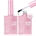 Makartt Hema-Free Gel Top & Base Coat Set 2 Pcs 15ml No Wipe - Hypoallergenic