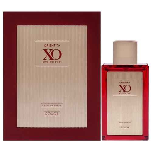 Orientica XO Xclusif Oud Rouge Extrait de Parfum ? Woody, Floral, Amber, Saffron, Praline, Jasmine, Orange, Oak Moss, Seaweed - Arabic Perfume for Men & Women ? 2.0oz / 60ml