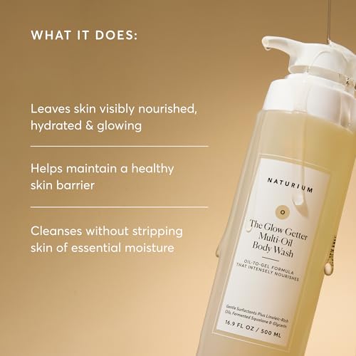 Naturium Glow Getter Multi-Oil Hydrating Body Wash, 16.9 oz